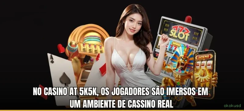 Imagem promocional do cassino online da okokusd mostrando jogos ao vivo